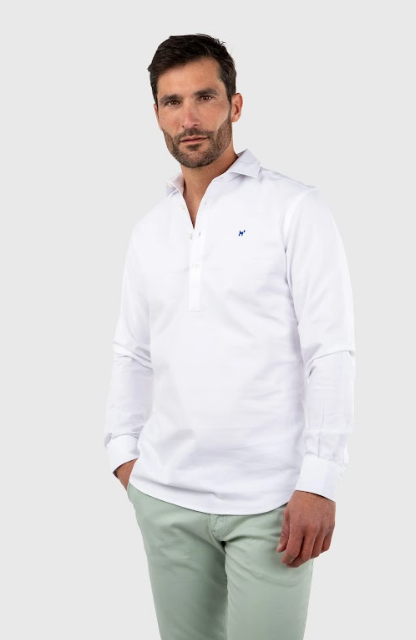 Camisa Polera blanca WILLIOT.