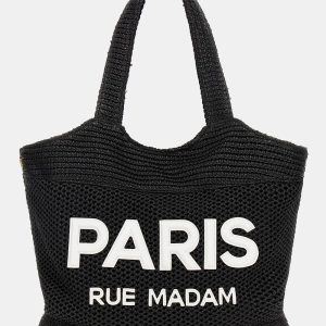 Bolso L`Avana Shopping Raffia Black RUE MADAM.