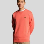 Sudadera cuello redondo coral LYLE SCOTT.