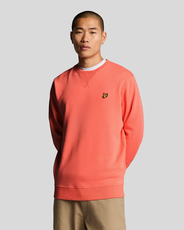 Sudadera cuello redondo coral LYLE SCOTT.