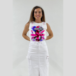 Camiseta Dragón blanca LASAL.