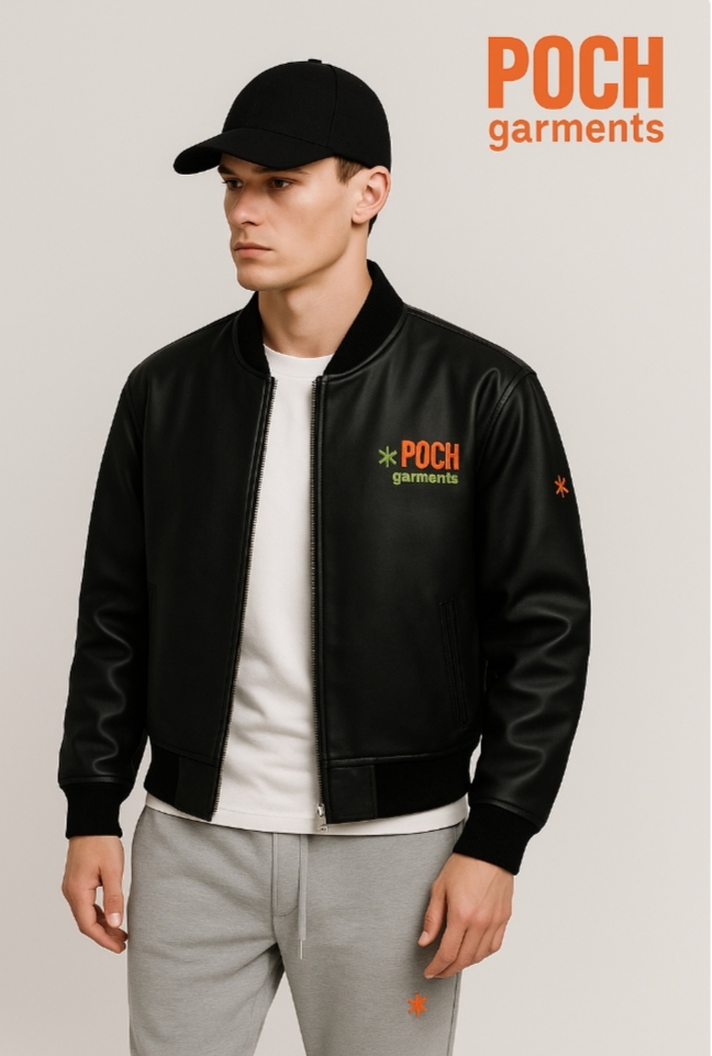 Cazadora Bomber negra POCH GARMENTS.