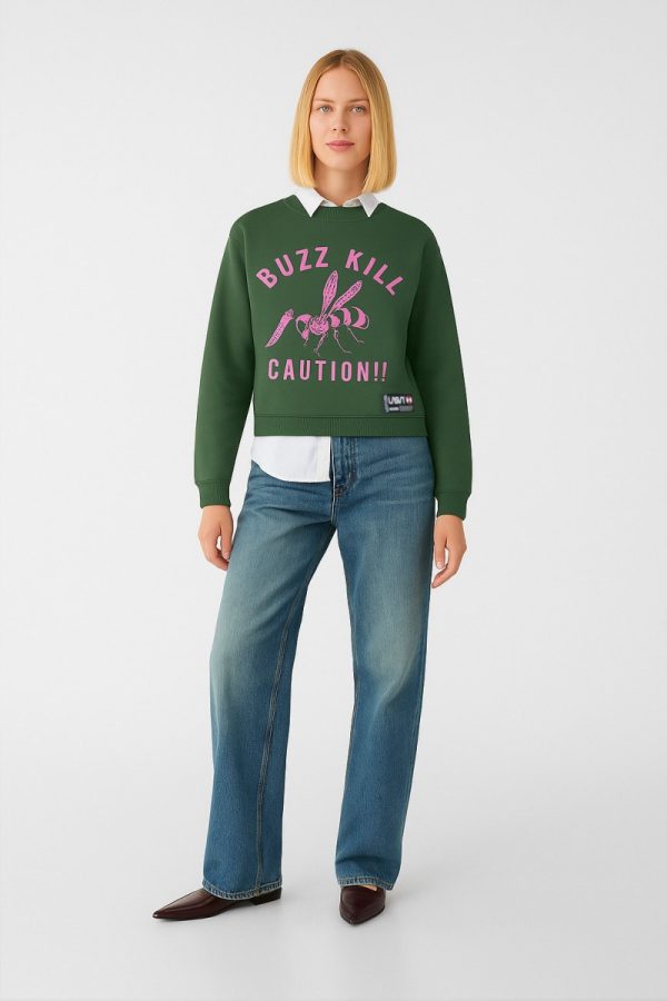 Sudadera BUZZ kaki LASAL.
