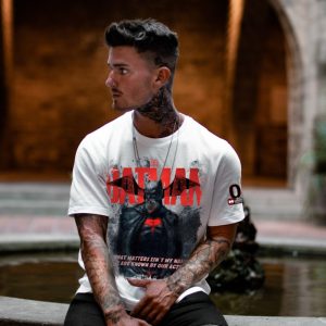 Camiseta BAT RED blanca LASAL.