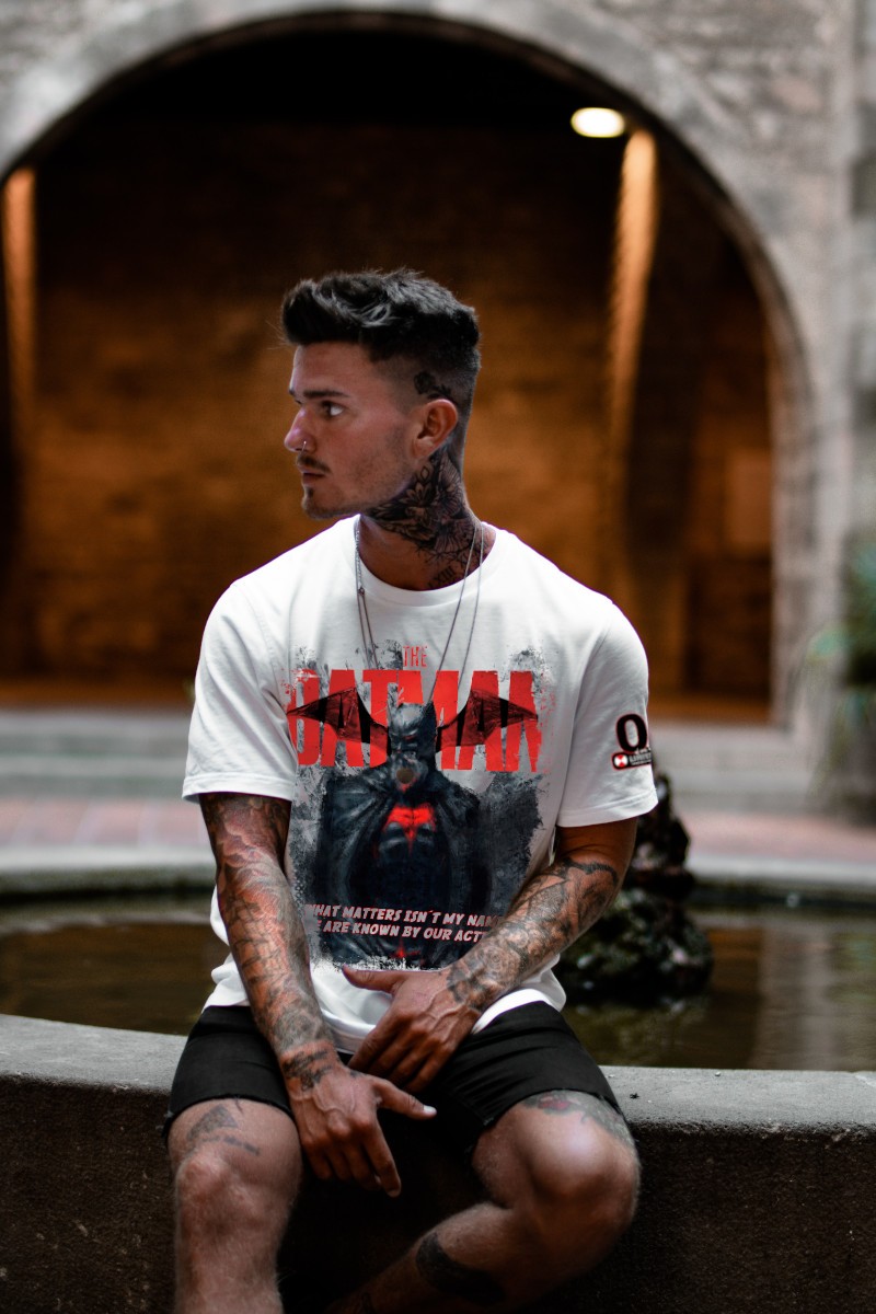 Camiseta BAT RED blanca LASAL.