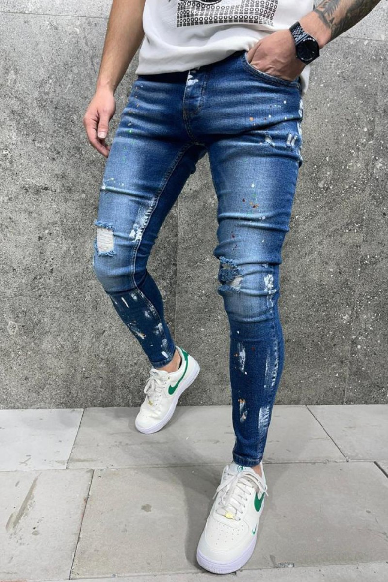 Pantalón PAINT denim LASAL.