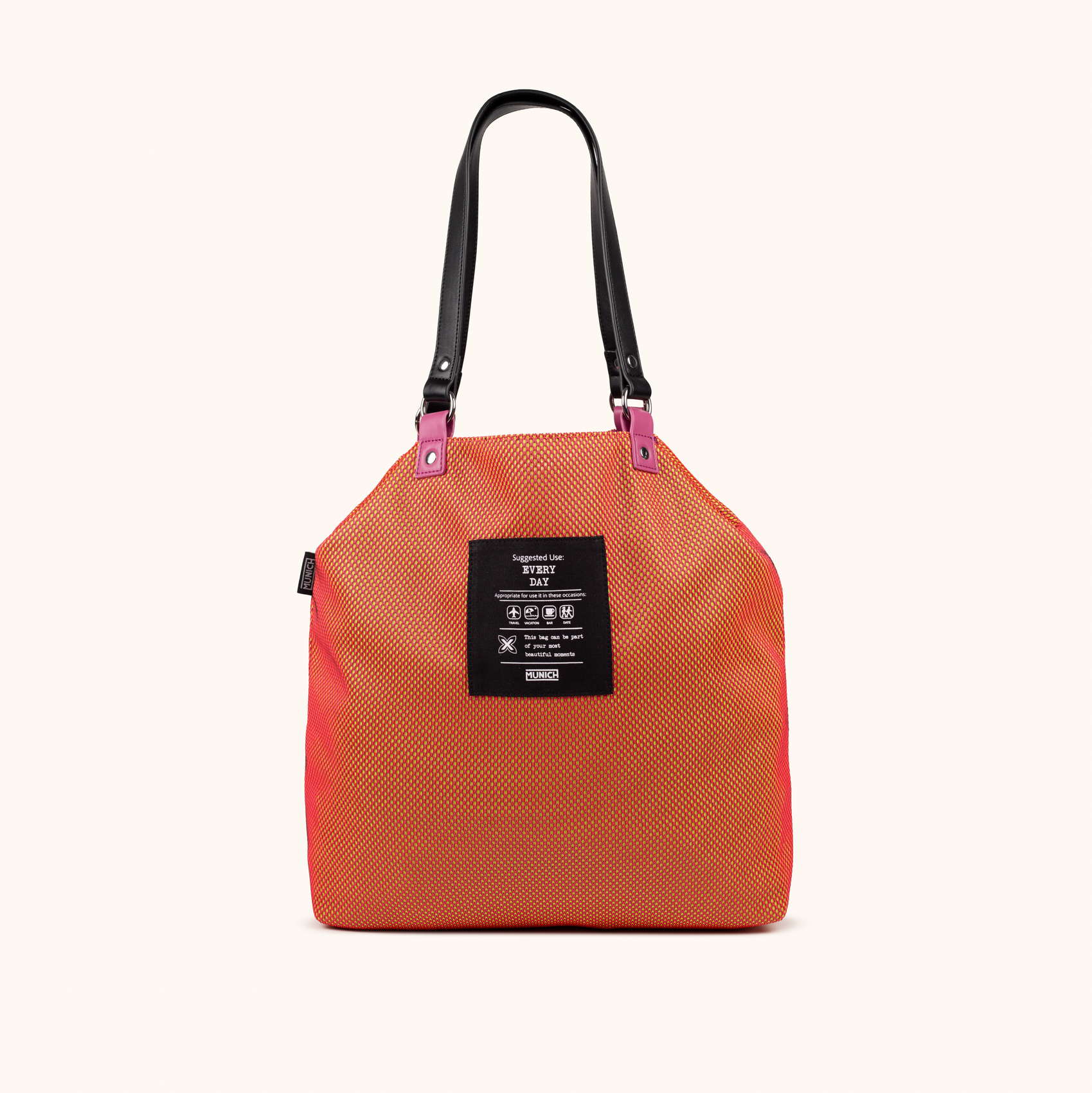 Bolso Tote Bag reversible GOGO SPIN orange/ purple MUNICH.