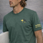 Camiseta verde Crocodile POCH GARMENTS.