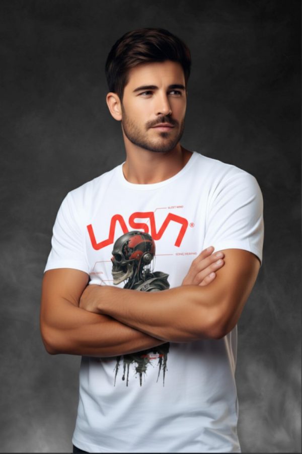 Camiseta Robot blanca LASAL.