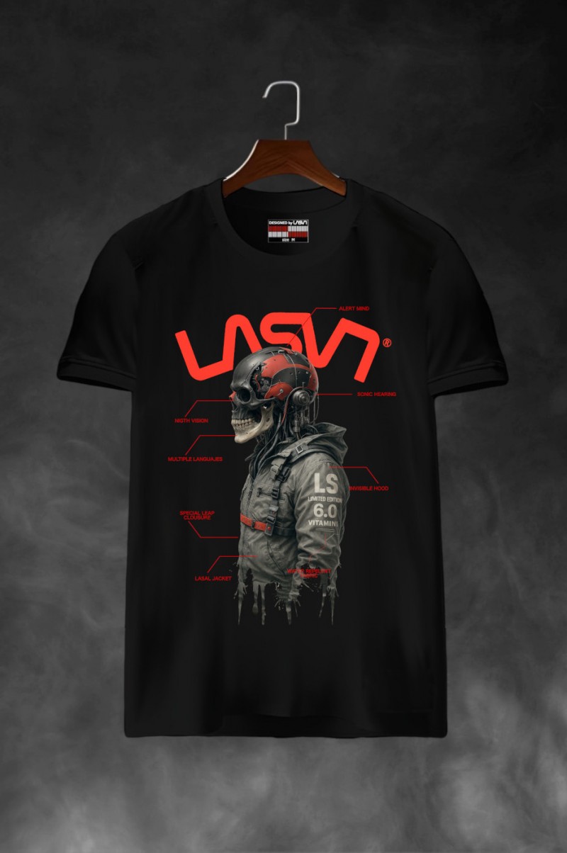 camiseta-de-hombre-lasal-robot-negro