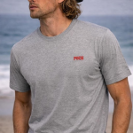 Camiseta básica gris POCH GARMENTS.