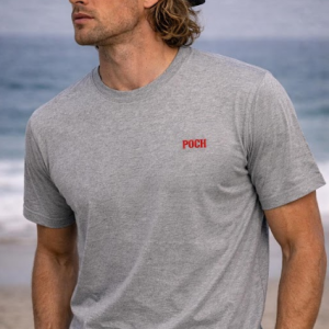 Camiseta básica gris POCH GARMENTS.