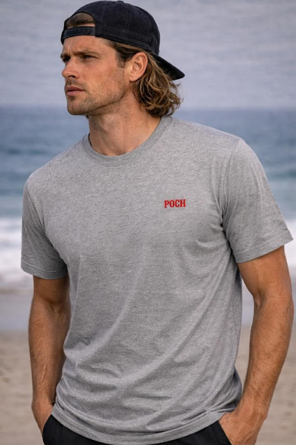 Camiseta básica gris POCH GARMENTS.