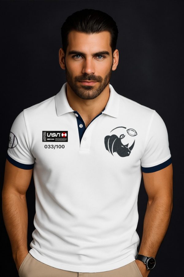 Polo by 100 Yards Rihno blanco LASAL.