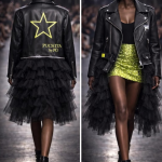 Cazadora Biker efecto piel con tul y estrella bordada PUCHITA BY PO.