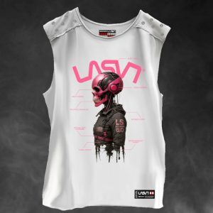 Camiseta blanca Robot LASAL.