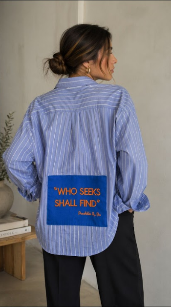 Camisa de rayas azul PUCHITA BY PO.