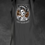 Vestido Print gris oscuro LASAL.
