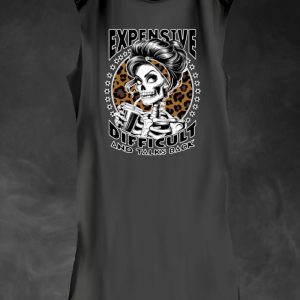 Vestido Print gris oscuro LASAL.